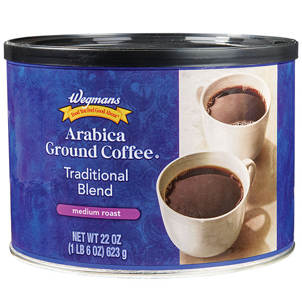 Wegmans Arabica Ground Coffee Traditional Blend Medium Roast 12 oz