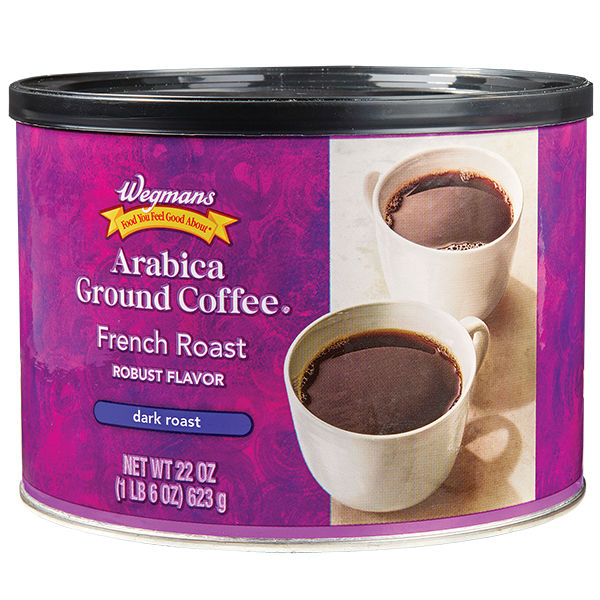 Wegmans Arabica Ground Coffee French Roast Dark Roast 22 oz