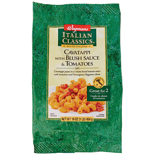 Wegmans Frozen Cavatappi Pasta with Blush Sauce & Tomatoes Meal for 2