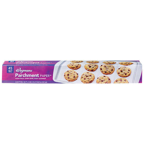 Wegmans Parchment Paper Non-Stick Oven Safe 45 Sq Ft