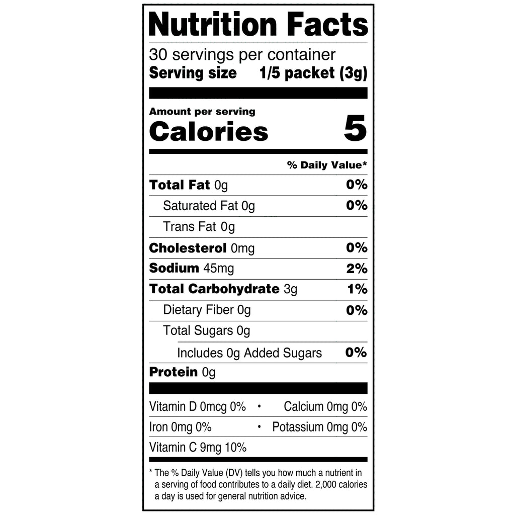 Great Value Sugar-Free Lemonade Powdered Drink Mix 0.53 oz 6 Count