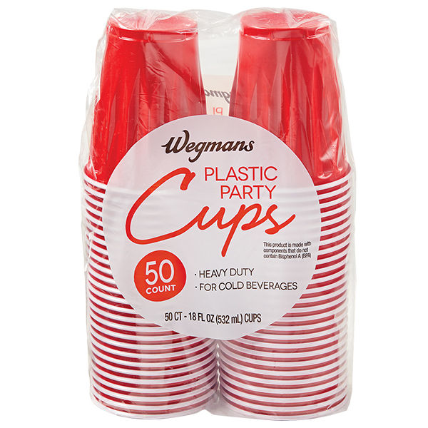 Wegmans Plastic Party Cups 50 Count