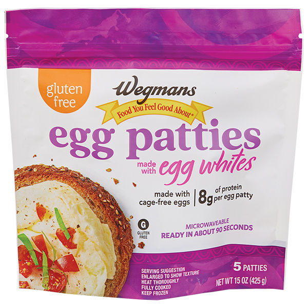 Wegmans Frozen Egg White Patties 5 Count 15 Oz