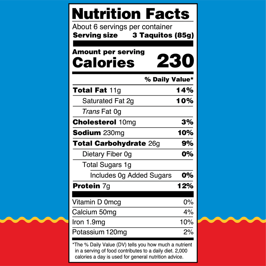 El Monterey Chicken & Cheese Flour Taquitos Frozen 20 Oz 20 Count