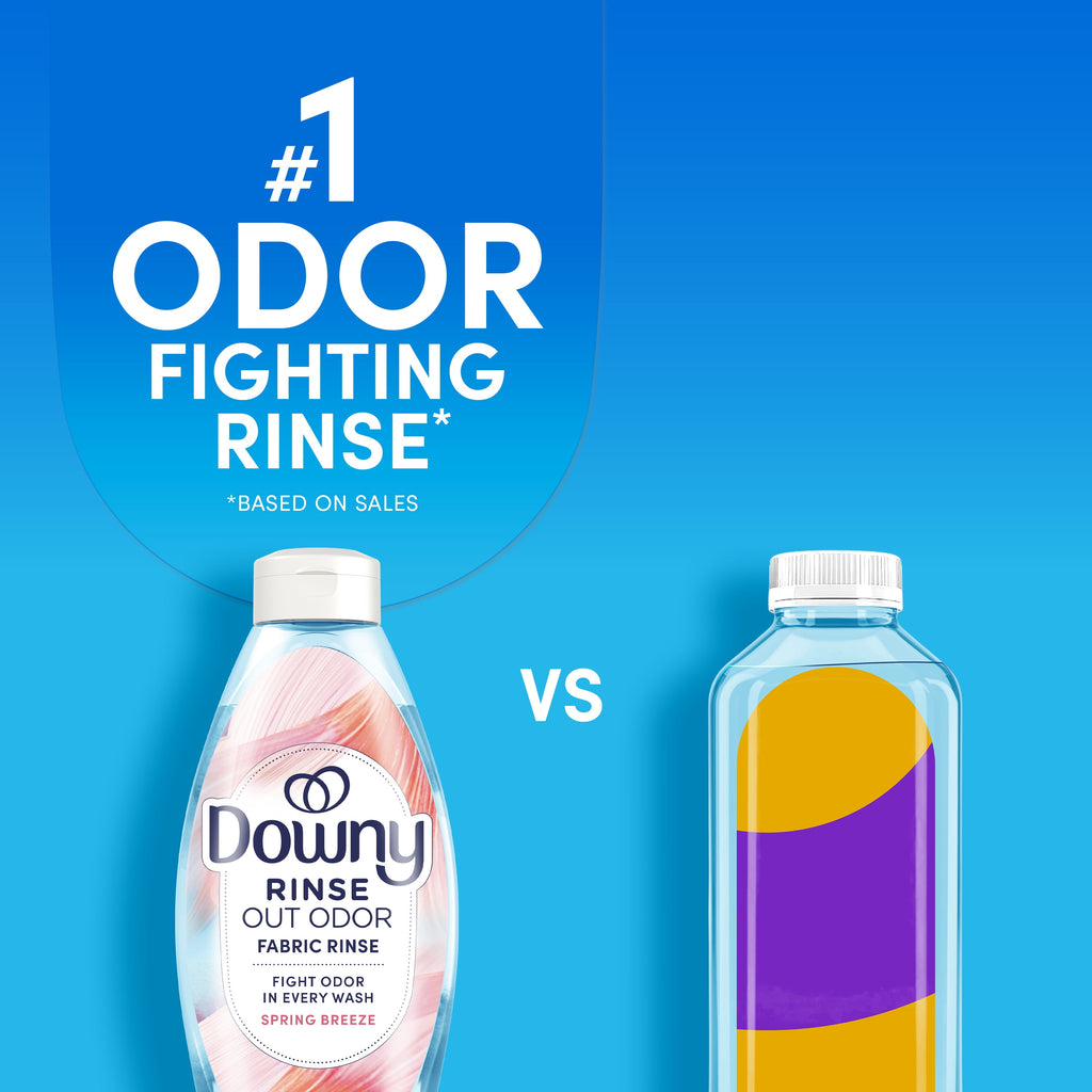 Downy Rinse Out Odor Laundry Rinse Spring Breeze Scent 48 fl oz