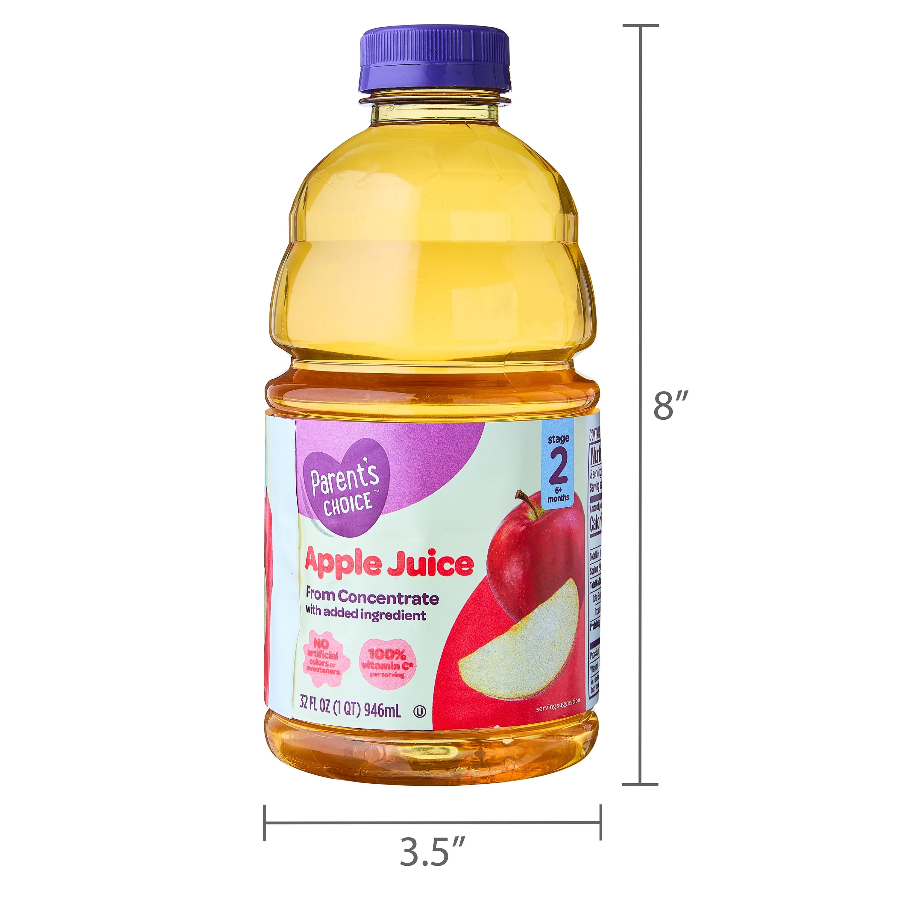Parent's Choice Apple Juice From Concentrate 32 fl oz