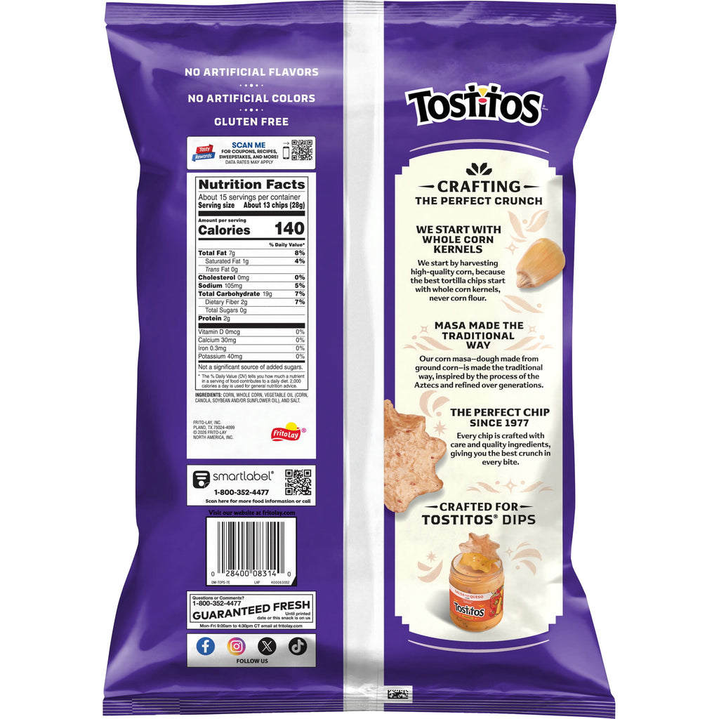 Scoops! Party Size Tortilla Chips 14.5 Oz Tostitos