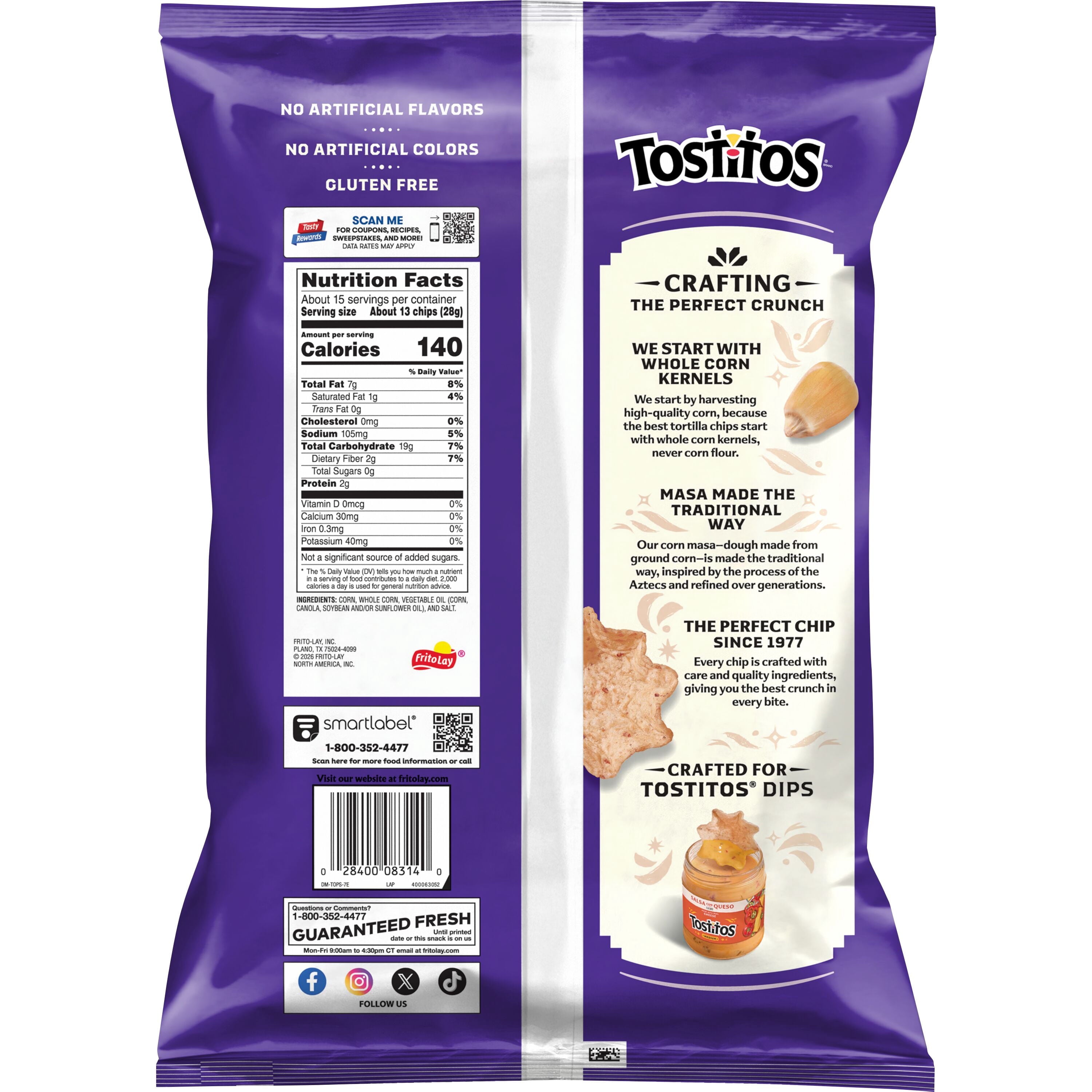 Scoops! Party Size Tortilla Chips 14.5 Oz Tostitos