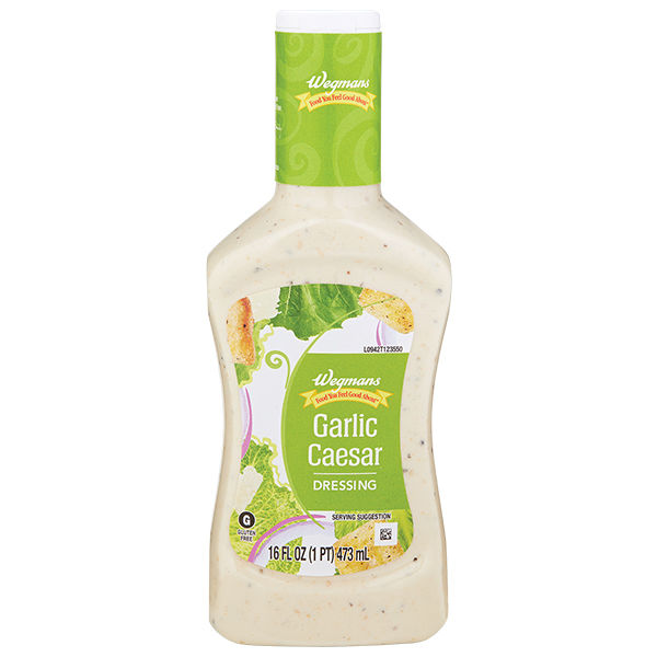 Wegmans Garlic Caesar Salad Dressing 16 fl oz
