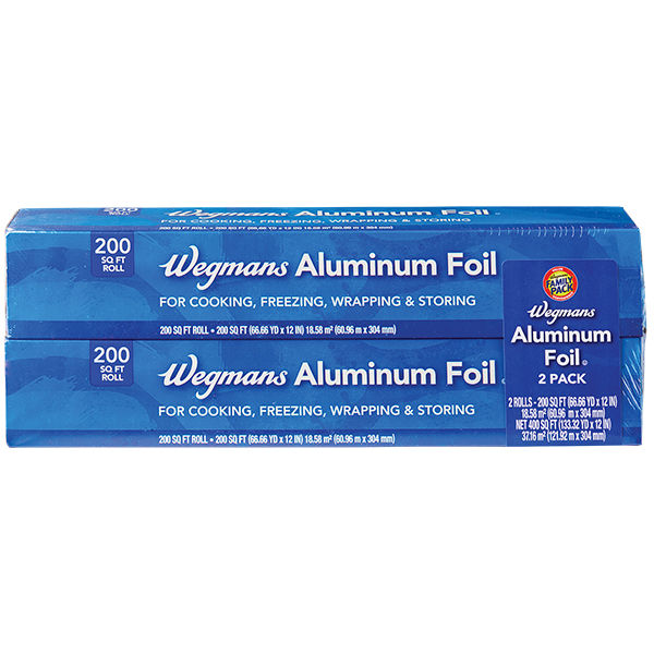Wegmans Aluminum Foil 400 Sq Ft 2 Pack