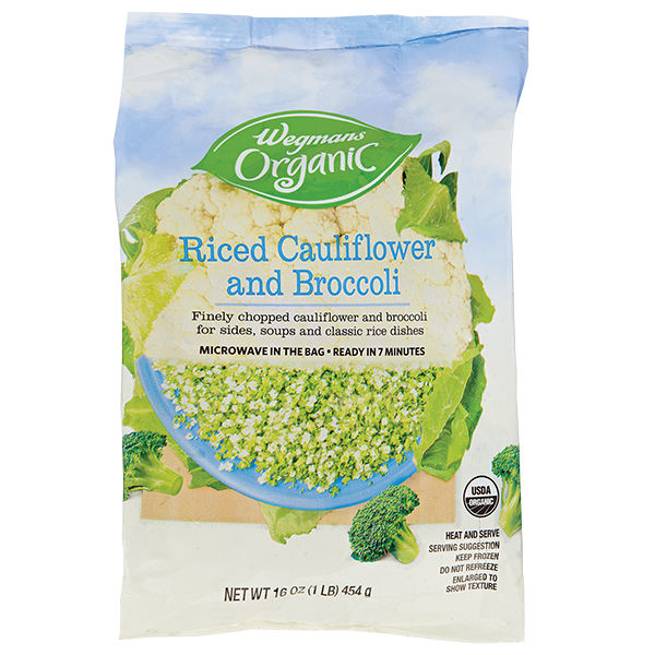 Wegmans Organic Riced Cauliflower & Broccoli Blend 16 Oz