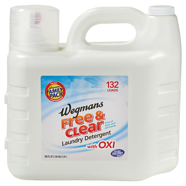 Wegmans Oxi Free Clear Liquid Laundry Detergent 200 Fl Oz Family Pack