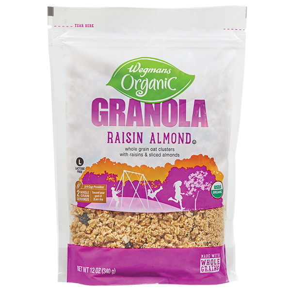 Wegmans Organic Raisin Almond Granola 12 oz