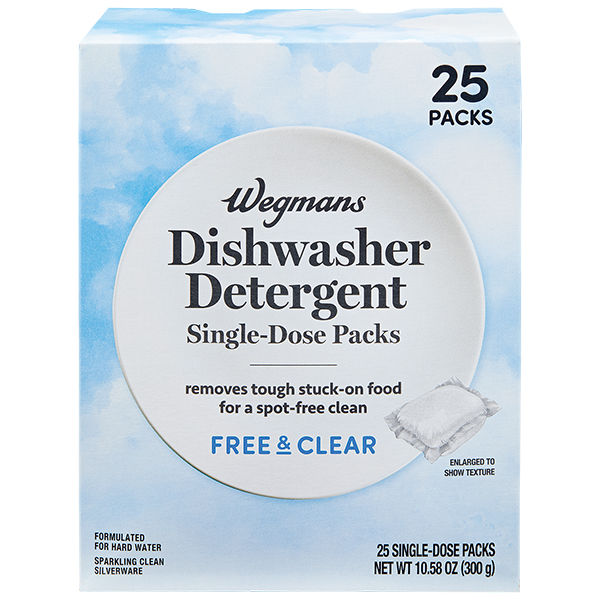 Wegmans Free & Clear Dishwasher Detergent Single-Dose Packs 25 Count
