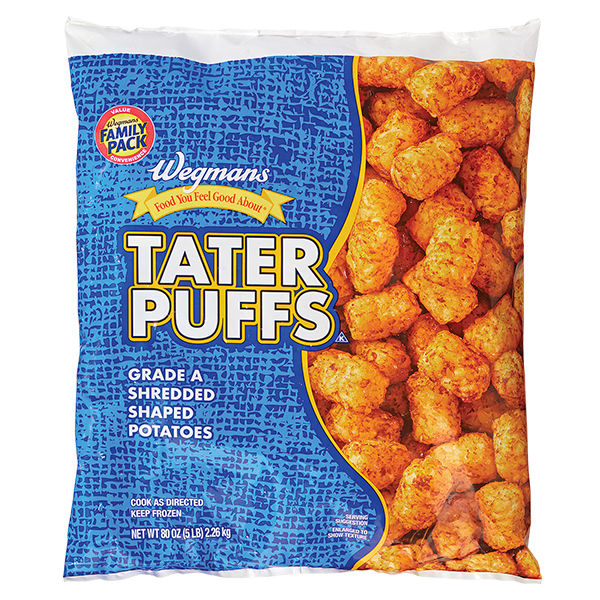 Wegmans FYFGA Tater Puffs Potatoes Family Pack 80 Oz