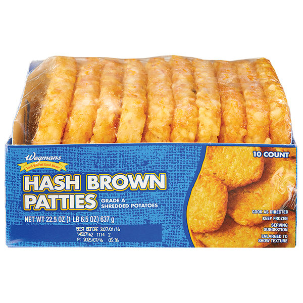 Wegmans Hash Brown Patties 22.5 Oz