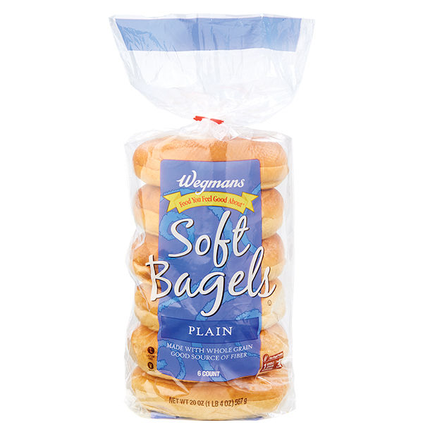 Wegmans Plain Soft Bagel 20 oz