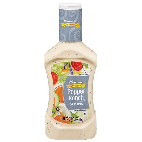 Wegmans Cracked Pepper Ranch Salad Dressing 12 oz