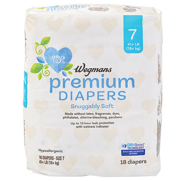 Wegmans Premium Diapers Size 7 18 Ct