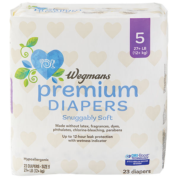 Wegmans Premium Diapers Size 5 23 Ct