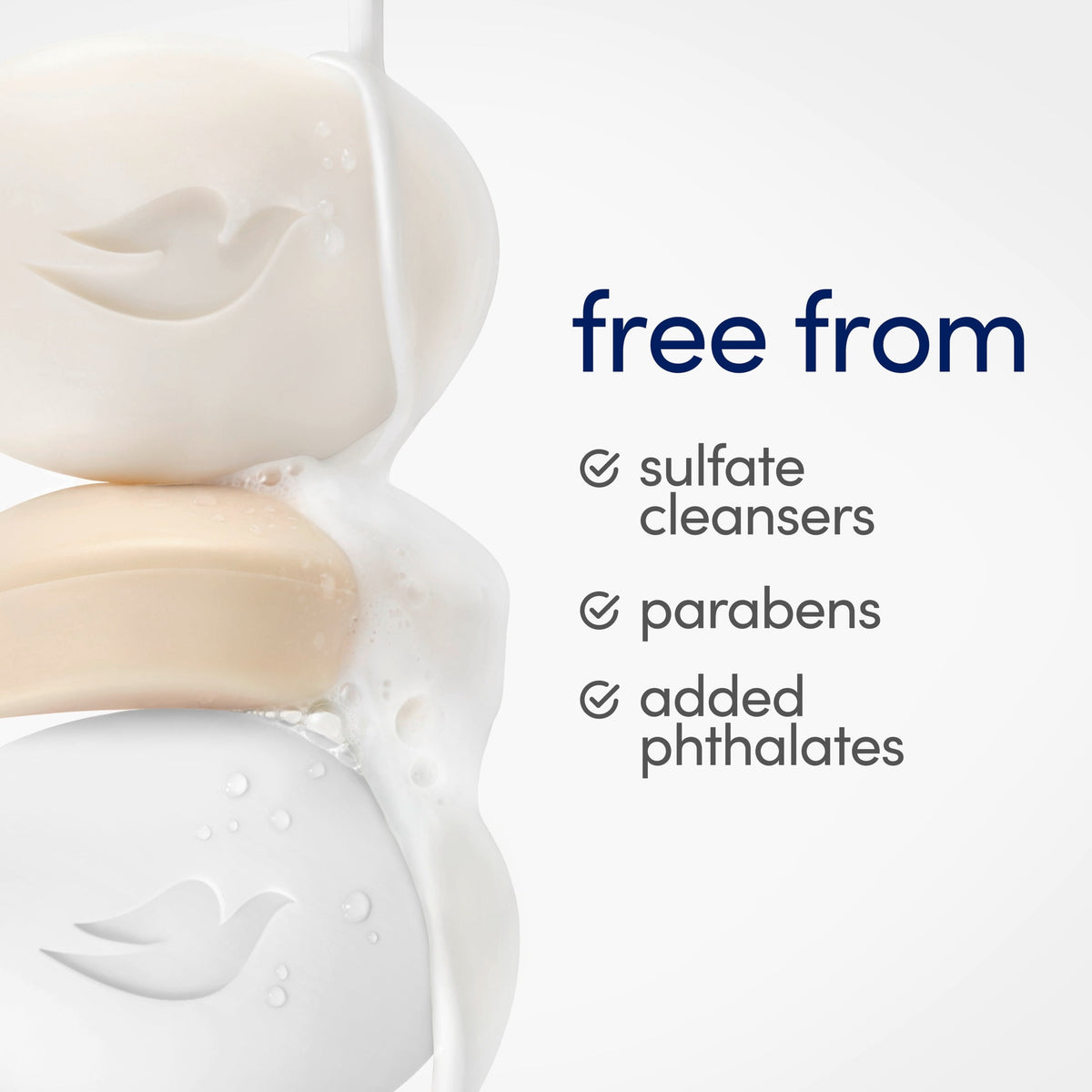 Dove Sensitive Skin Beauty Bar Soap Fragrance Free Hypoallergenic 2.6 oz