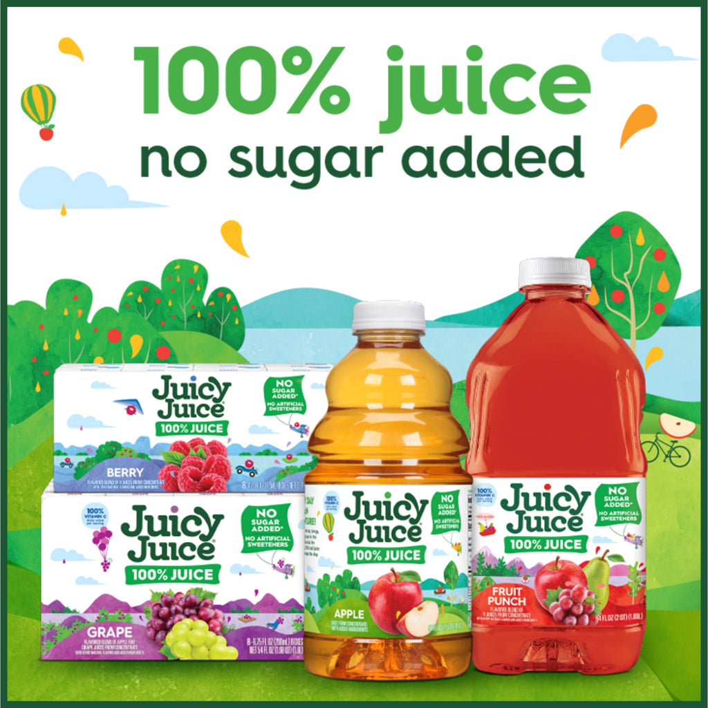 Juicy Juice 100% Apple Juice Pulp-Free 48 fl oz Bottle
