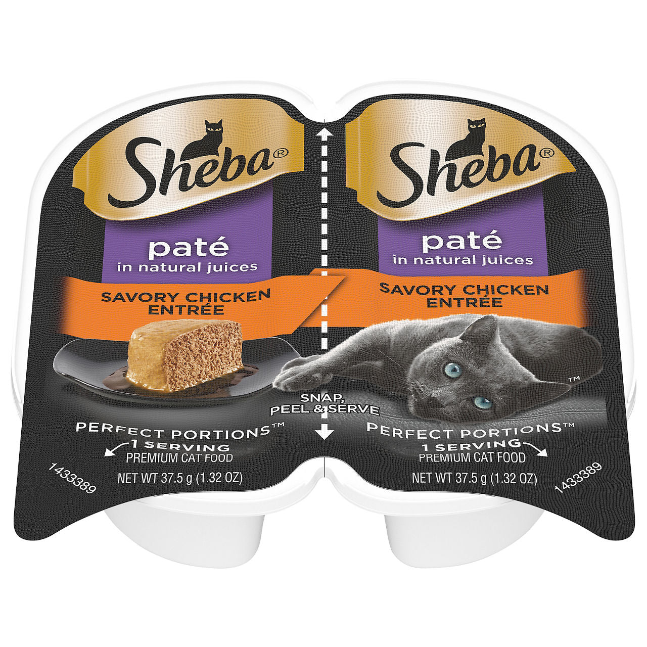 Sheba Perfect Portions Savory Chicken Entree Pate Wet Cat Food 1.32 oz