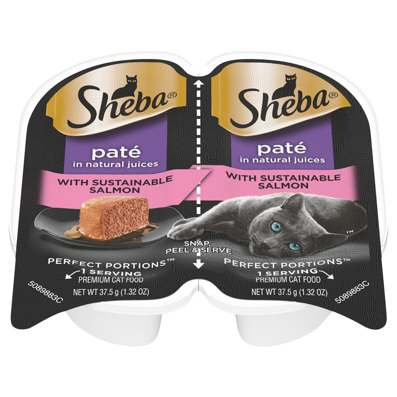 Sheba Perfect Portions Premium Pate Sustainable Salmon Cat Food 2.6 oz