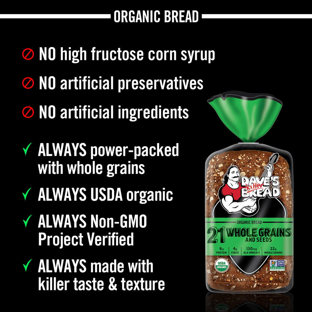 21 Whole Grains & Seeds Organic Bread 27 Oz 1 Count
