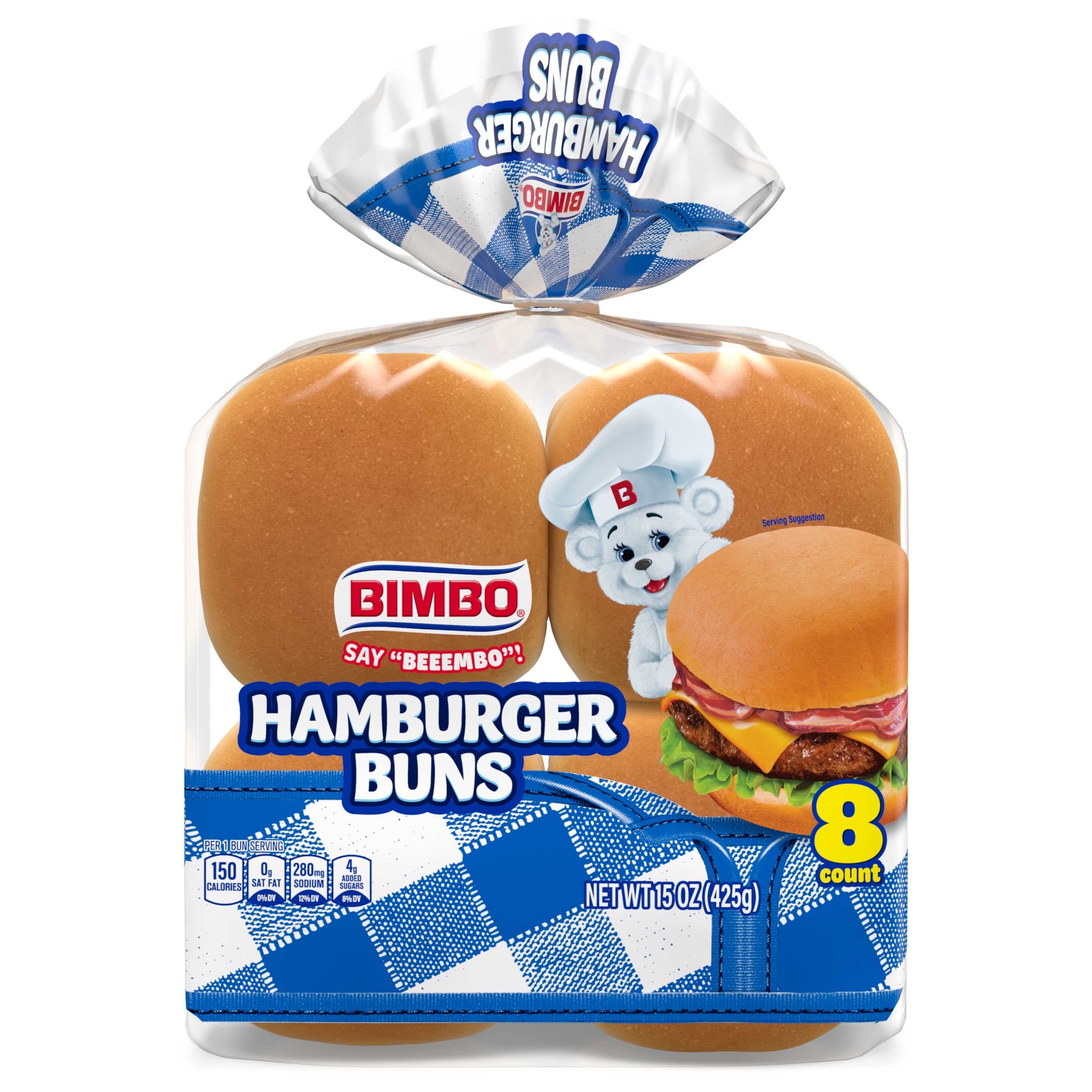 Hamburger Buns 15 Oz Bimbo