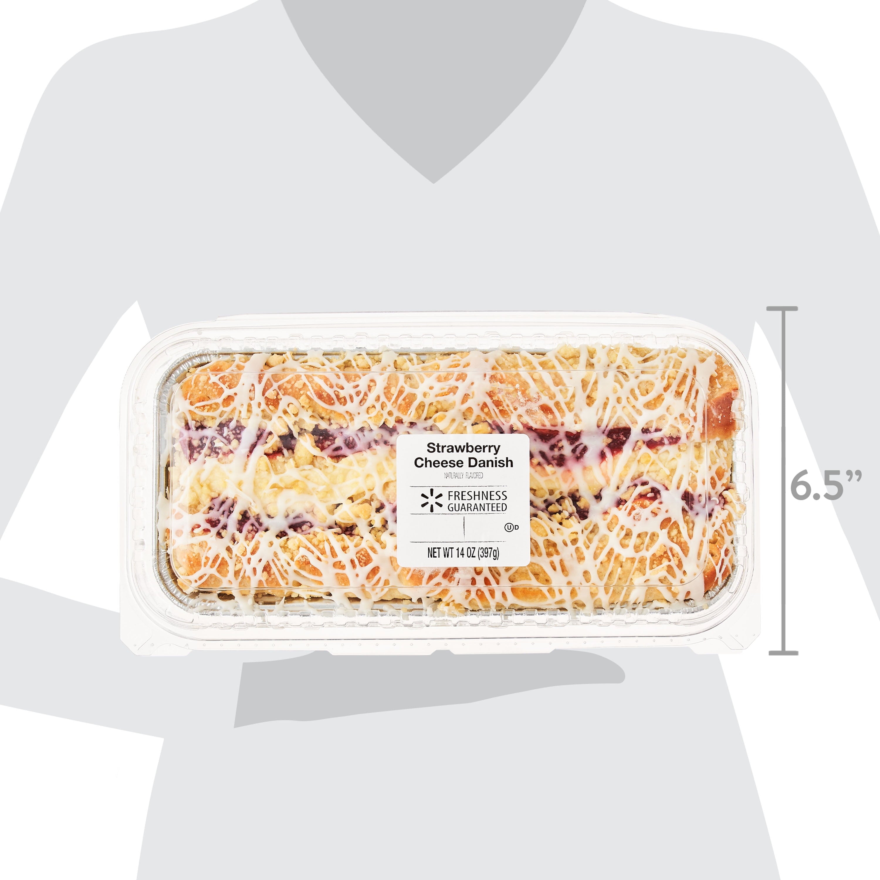 Strawberry Cheese Danish Pastry 14 Oz Freshness Guaranteed
