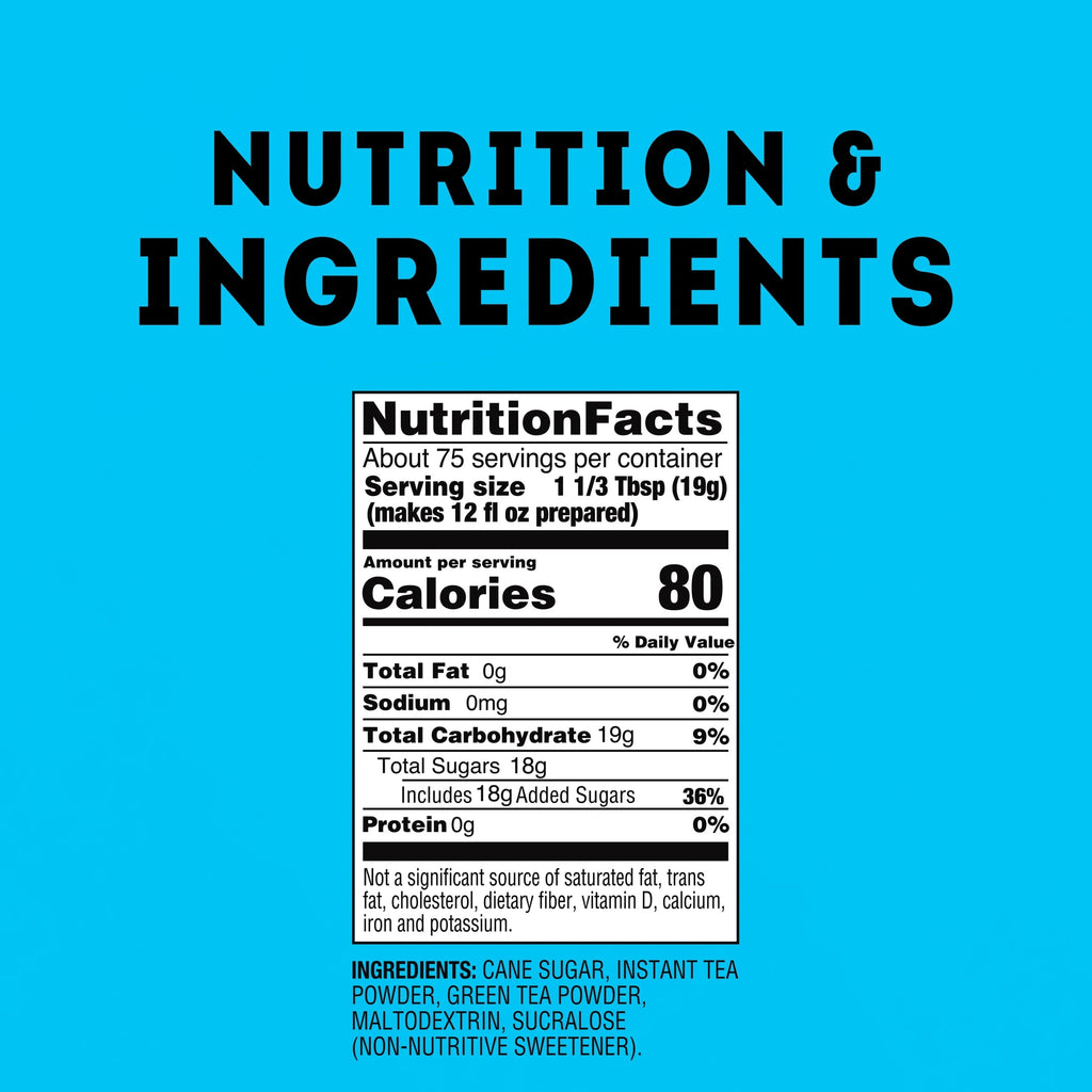 Lipton Reduced Sugar Southern Sweet Naturally Caffeinated Instant Iced Tea Mix 50.2 oz Canister