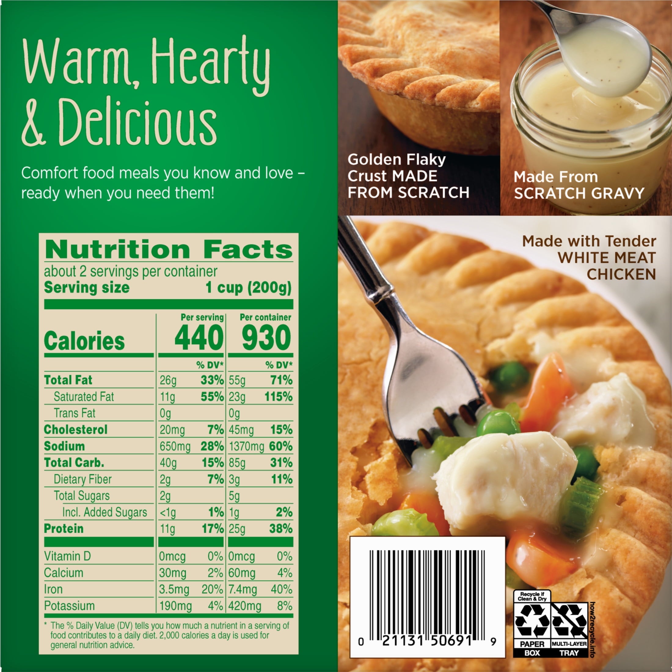 Marie Callender's Chicken Pot Pie Frozen Meal 15 Oz