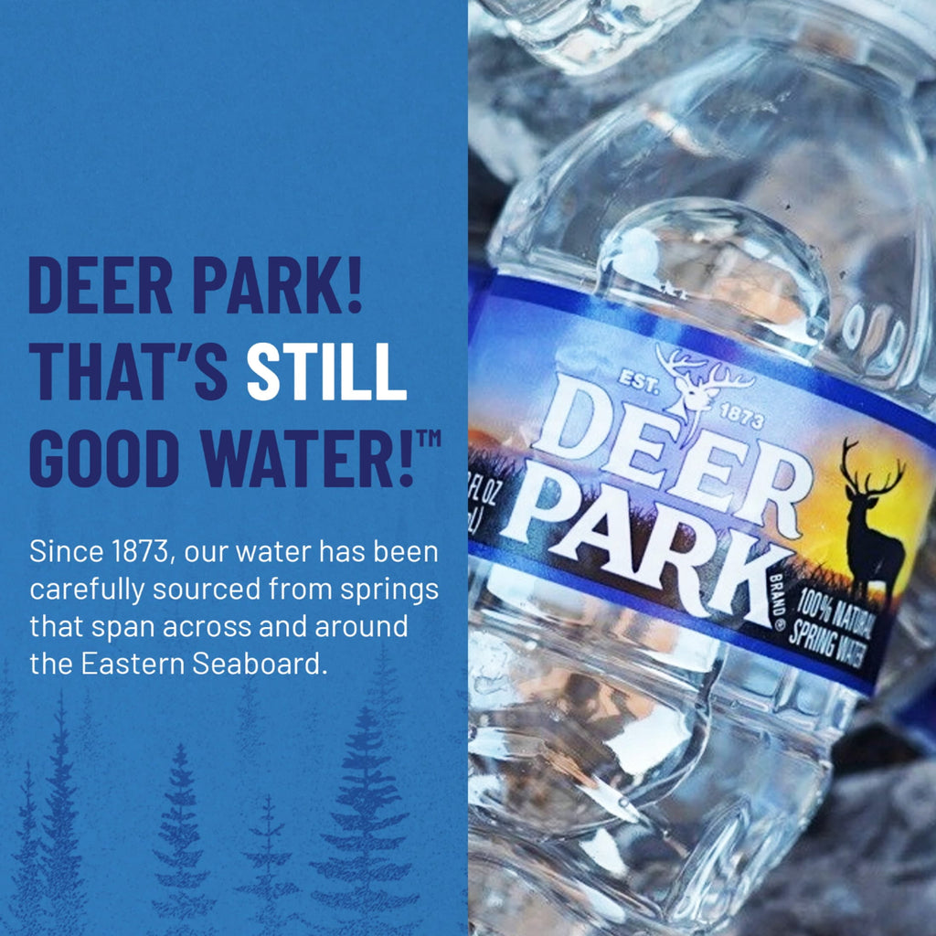 Deer Park Spring Water 12 fl oz Plastic Bottles 12 Pack