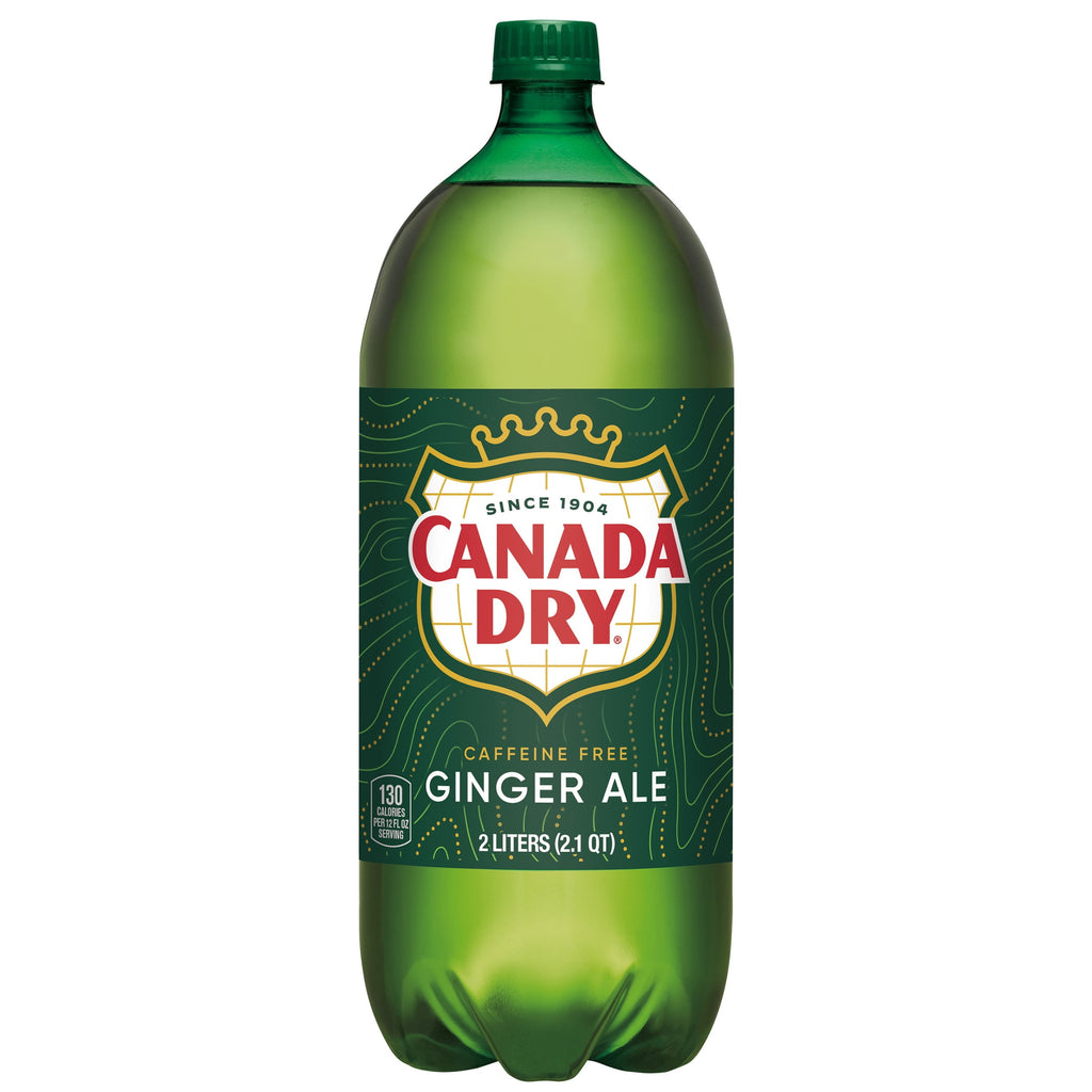 Canada Dry Caffeine Free Ginger Ale Soda Pop Bottle 2 L