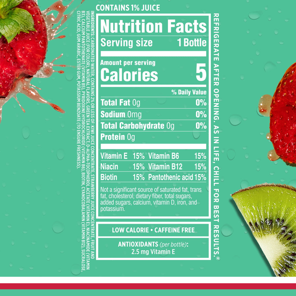 Sparkling Ice Naturally Flavored Sparkling Water Kiwi Strawberry 17 fl oz