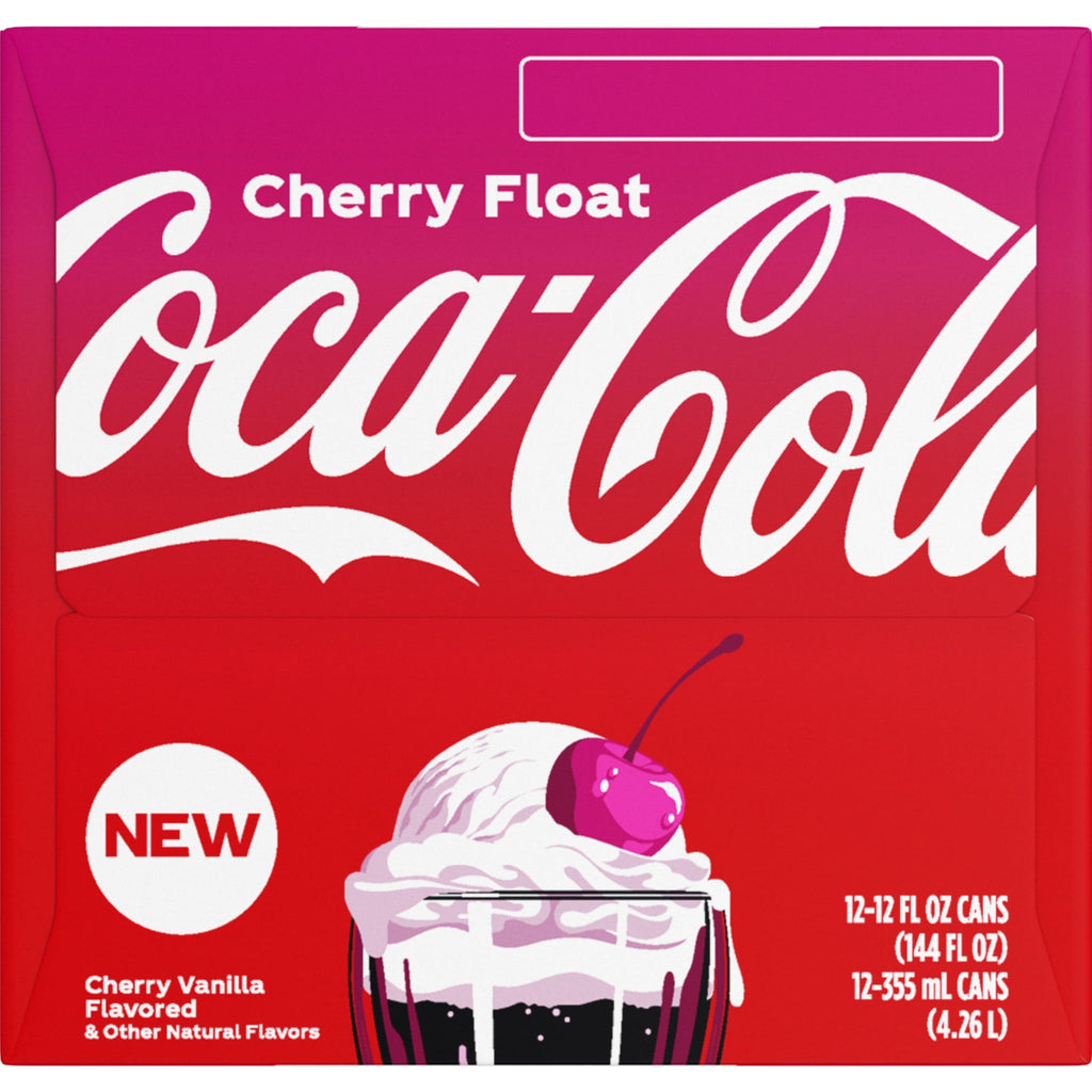 Cherry Float Soda Pop Fridge Pack Cans 12 Fl Oz 12 Pack Coca-Cola