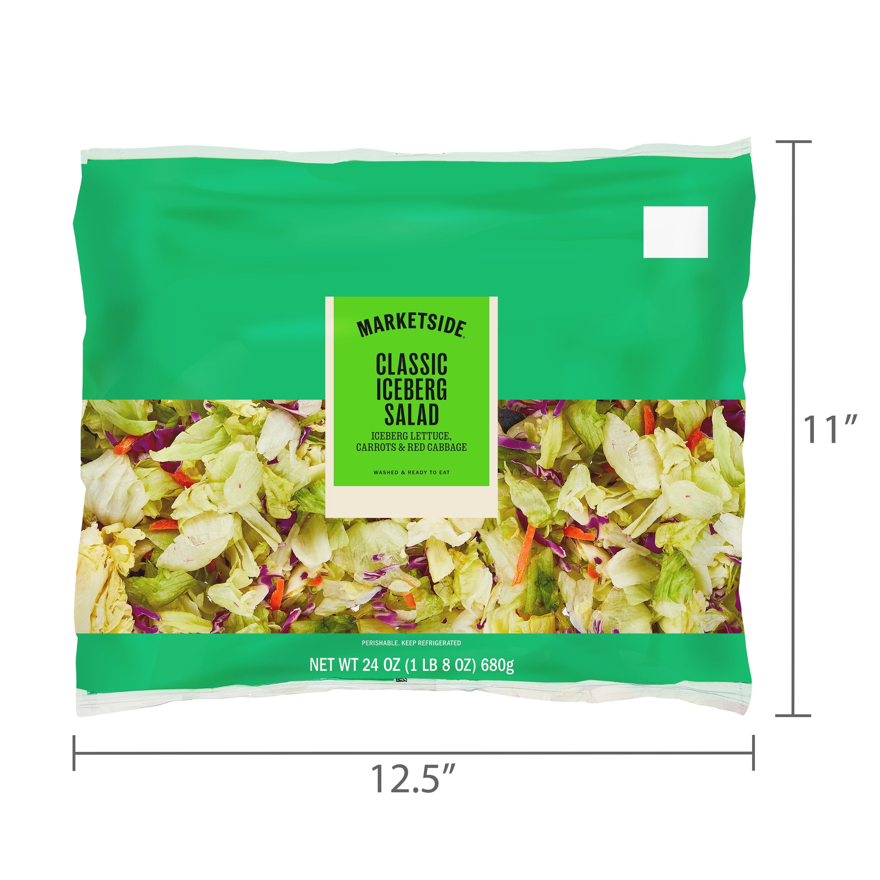 Fresh Marketside Classic Iceberg Salad 24 Oz Bag