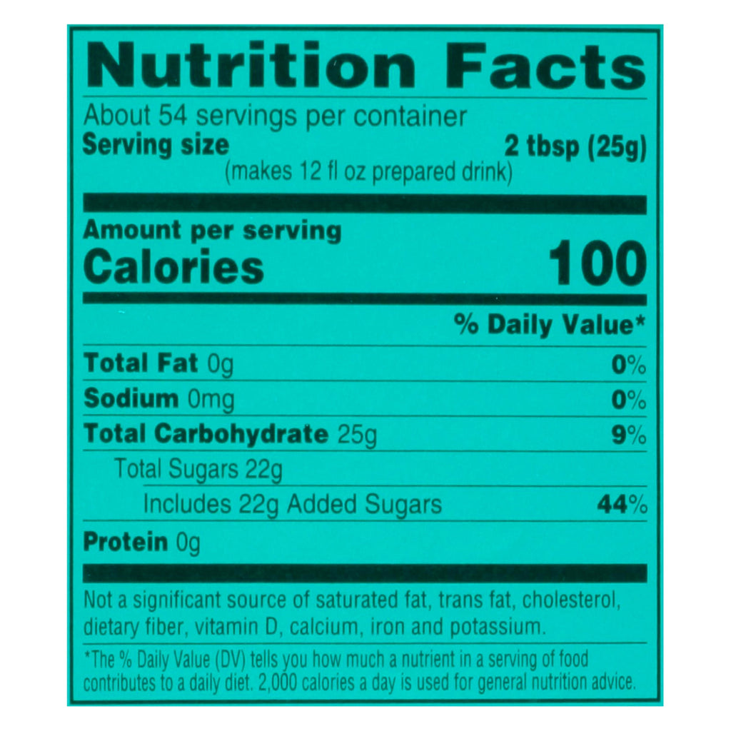 4C Decaf Naturally Decaffeinated Lemon Iced Tea Mix 47.2 oz Canister