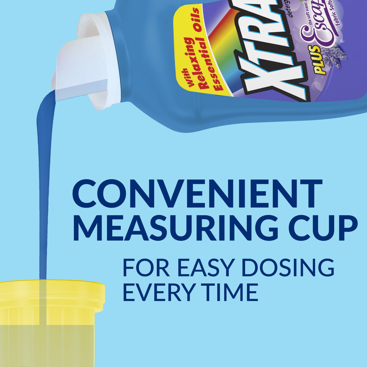 Xtra Plus Scent of Escape Lavender & Sweet Vanilla Liquid Laundry Detergent 97.7 fl oz 63 Loads
