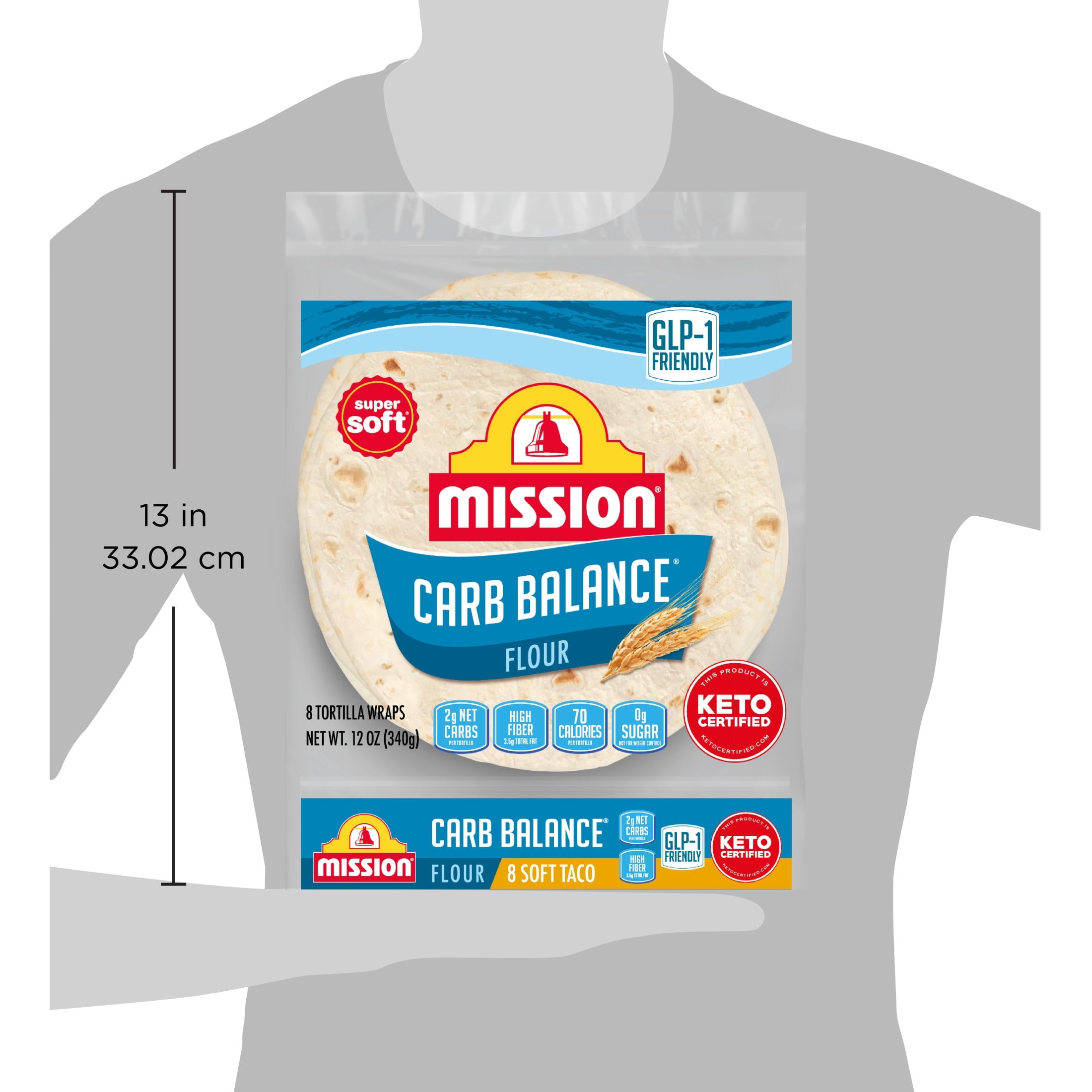 Carb Balance Soft Taco Flour Tortillas 12 Oz 8 Count Mission