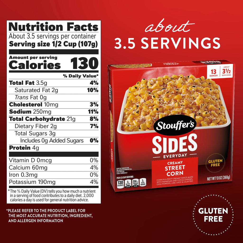 Stouffer's Creamy Street Corn Frozen Side Dish 13 Oz