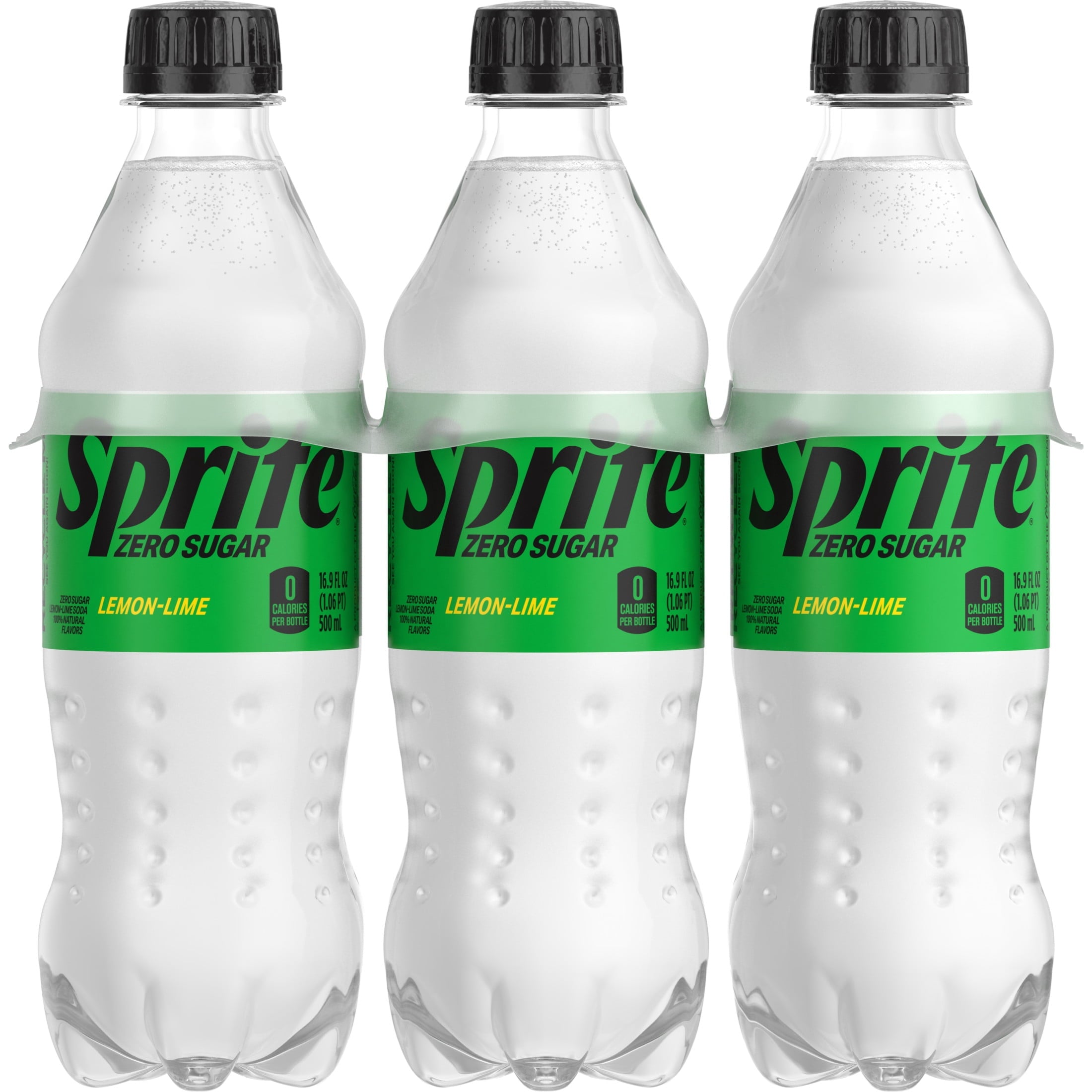 Sprite Zero Sugar Lemon-Lime Caffeine Free Soda Pop Bottles 16.9 Fl Oz 6 Pack
