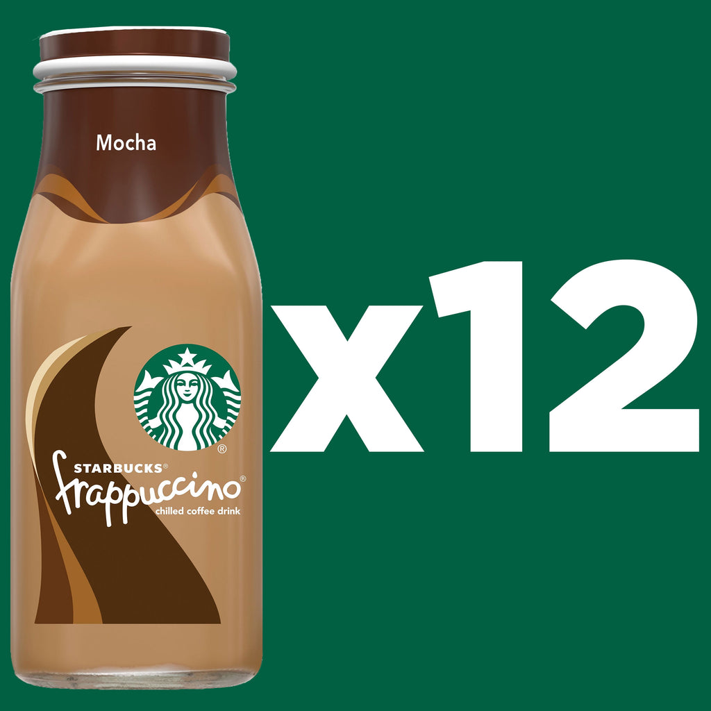 Starbucks Frappuccino Mocha Iced Coffee Drink 9.5 fl oz 12 Pack Bottles