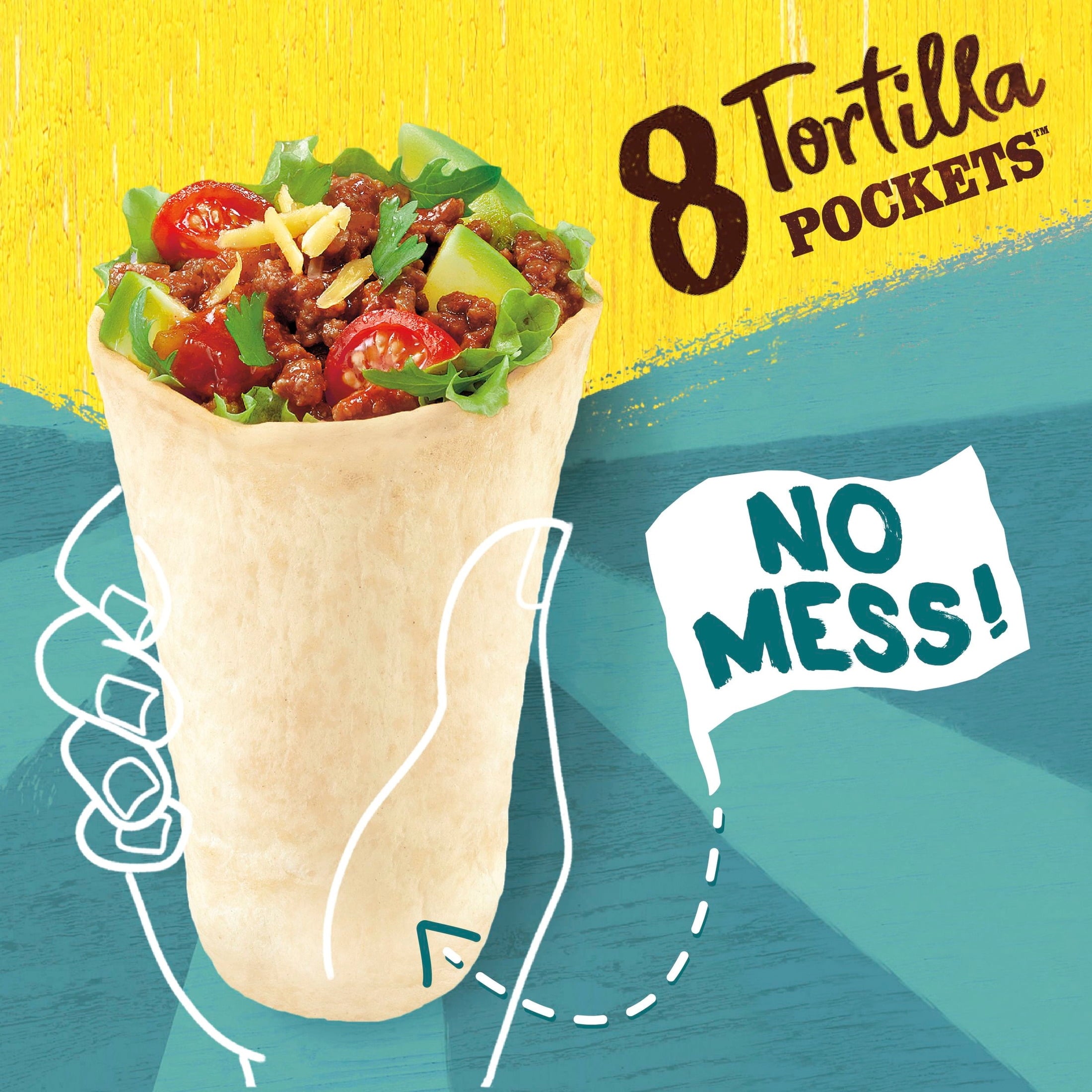 Flour Tortilla Pockets 8 Ct 8.4 Oz Old El Paso