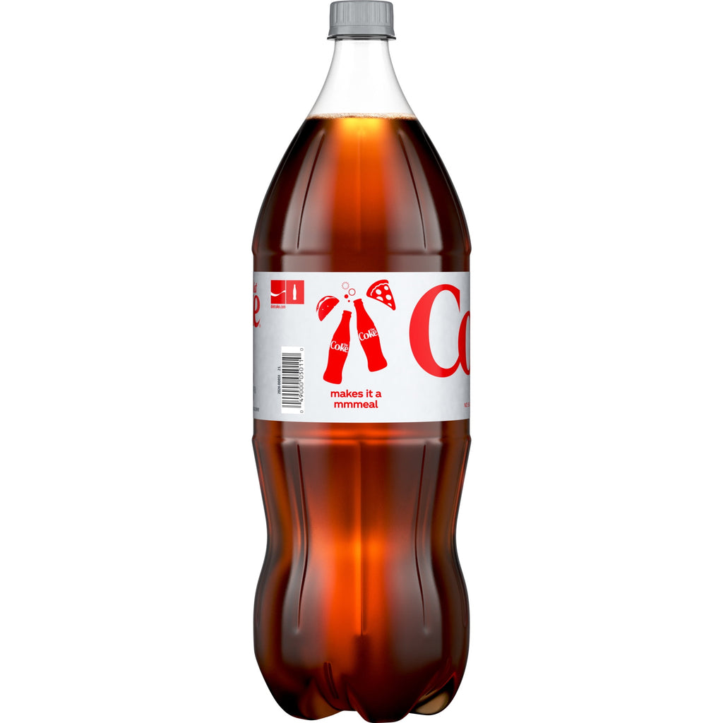 Diet Coke Soda Pop Bottle 2 Liters Coca-Cola