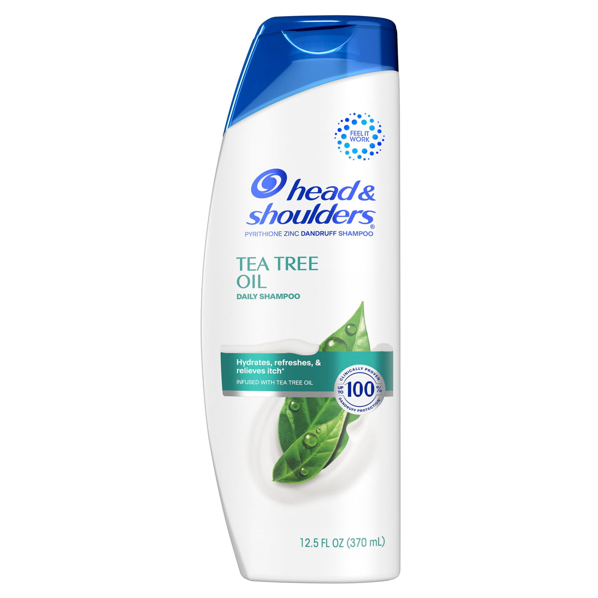 Head & Shoulders Dandruff Shampoo Tea Tree Oil Paraben-Free Anti-Dandruff Cleanser 12.5 fl oz