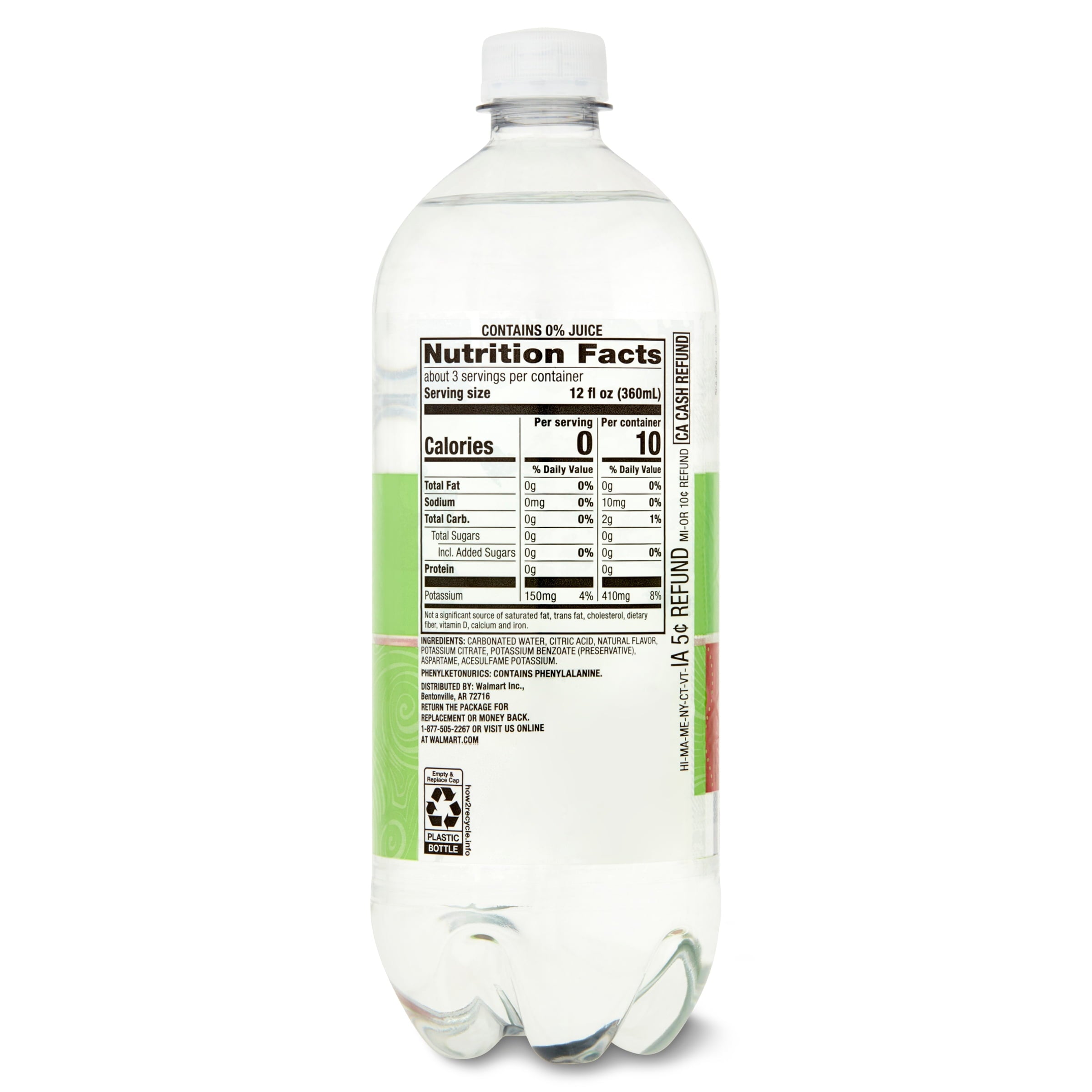 Clear American Cherry Limeade Sparkling Water 33.8 fl oz Single Bottle