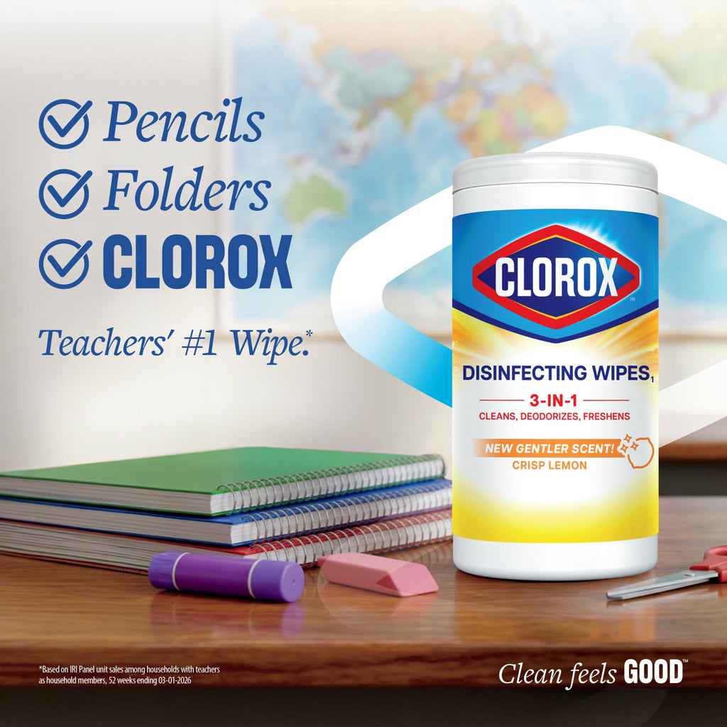 Clorox Disinfecting Cleaning Wipes Bleach Free Crisp Lemon 35 Count