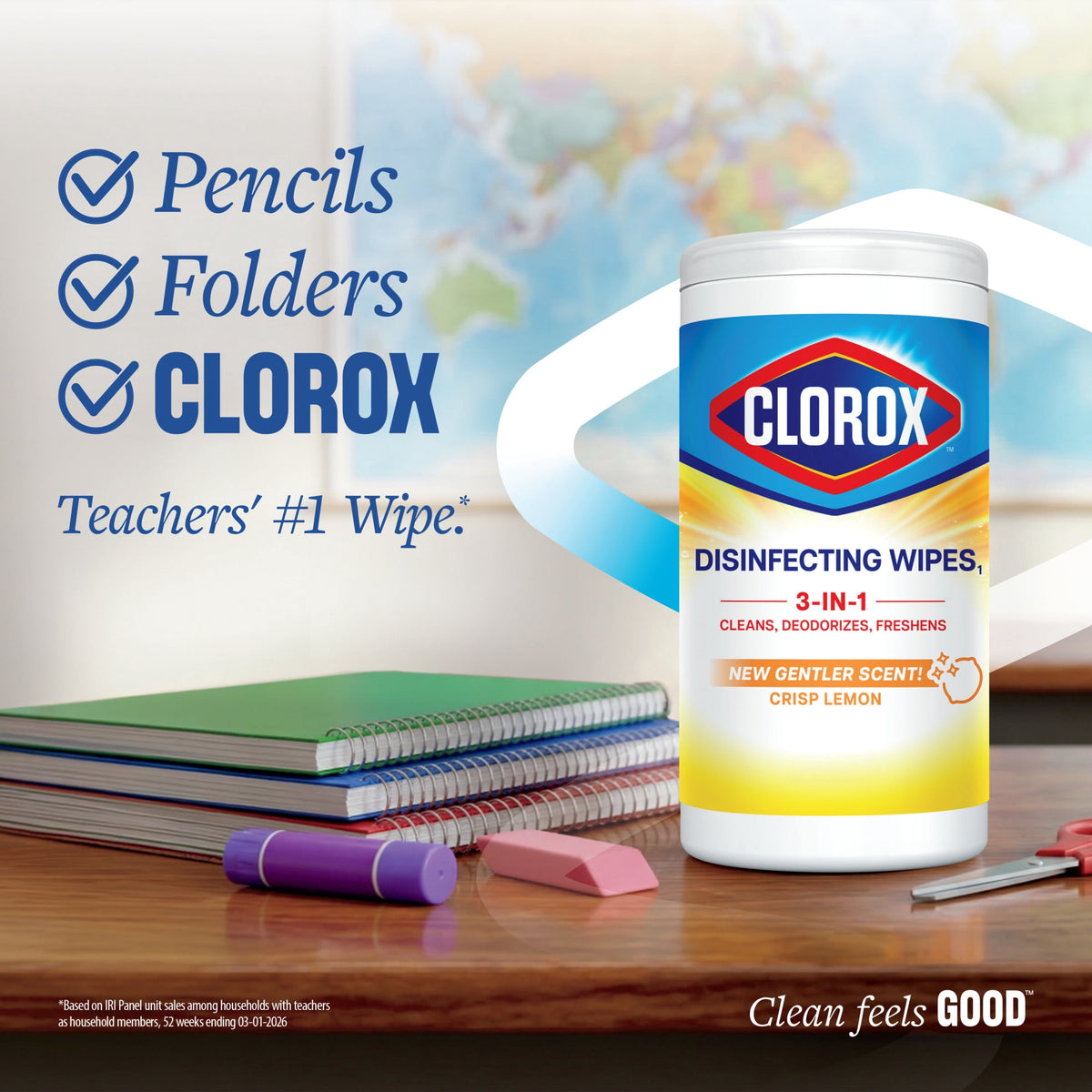 Clorox Disinfecting Cleaning Wipes Variety Pack Bleach Free Fresh Scent and Crisp Lemon 35 Count Pack of 3